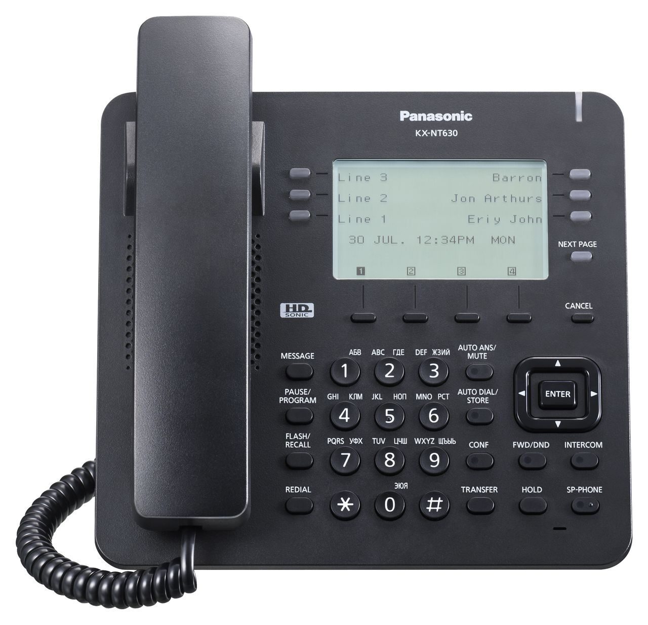 Panasonic KX-NT630RU-B Системный IP-телефон